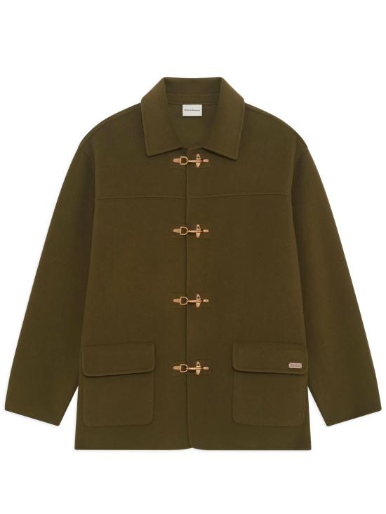 25FW 드롤드무슈 코트 IJT248WO042KK GREEN