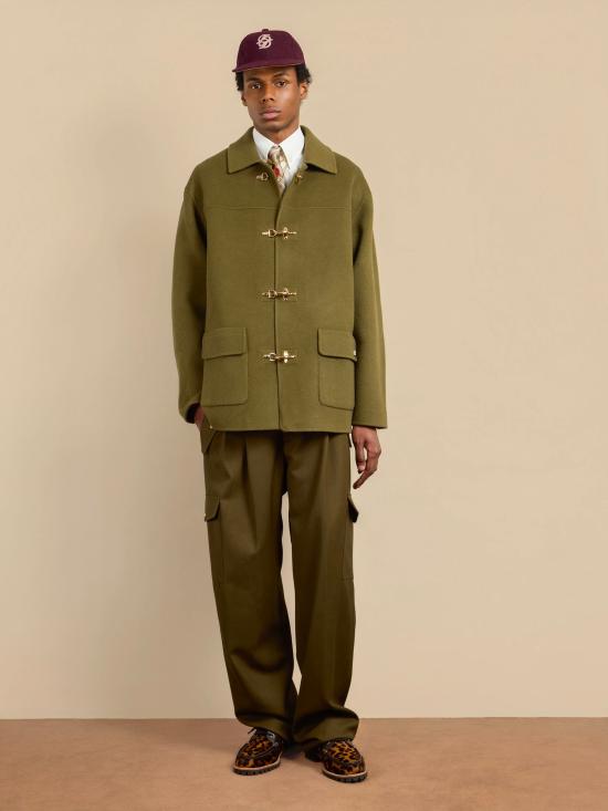 25FW 드롤드무슈 코트 IJT248WO042KK GREEN - DROLE DE MONSIEUR