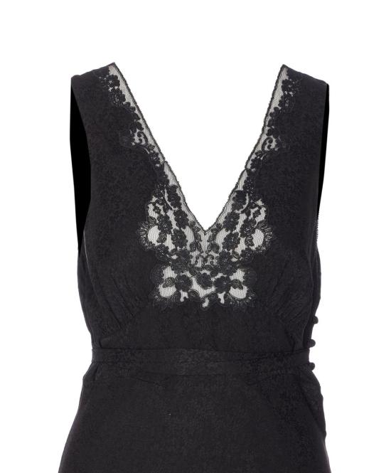 25FW 끌로에 롱 원피스 25WRO05332001 Black - CHLOE