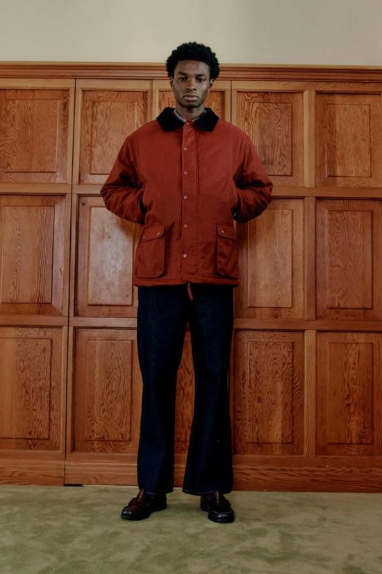  하우스오브써니 자켓 하우스 오브 서니 왁스드 레인 재킷 와인 - HOUSE OF SUNNY