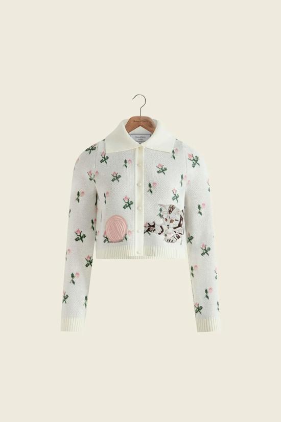  하우스오브써니 가디건 하우스 오브 써니 타임 투 플레이 카디건 밀크 - HOUSE OF SUNNY