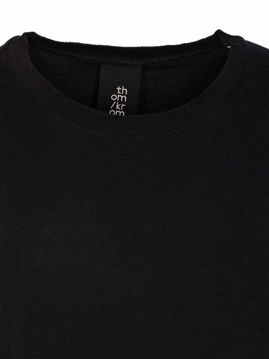 25FW 톰크롬 반팔 티셔츠 MTS903BLACK Black - THOM KROM
