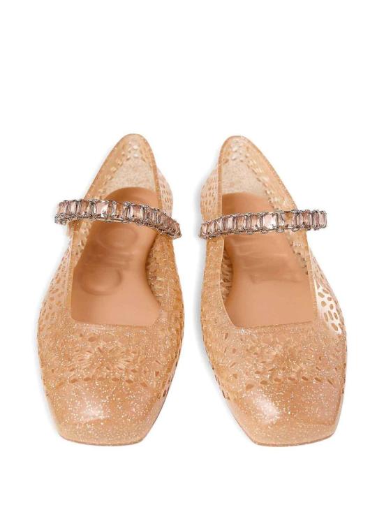  지미추 플랫 슈즈 THEJELLYNTXLIGHTTOFFEE Light Pink - JIMMY CHOO