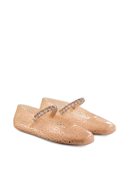  지미추 플랫 슈즈 THEJELLYNTXLIGHTTOFFEE Light Pink - JIMMY CHOO