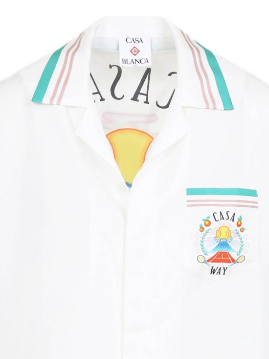  카사블랑카 셔츠 MPF25SH00307 White - CASABLANCA