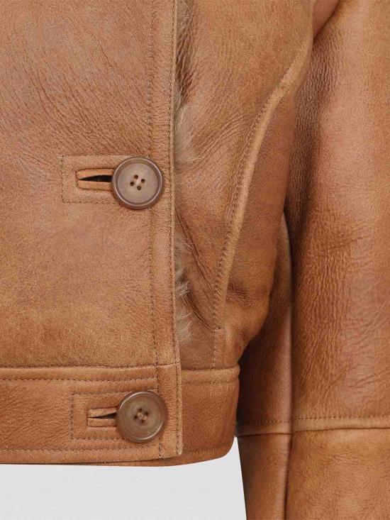  끌로에 가죽 자켓 CH25ACV3620226O Brown - CHLOE