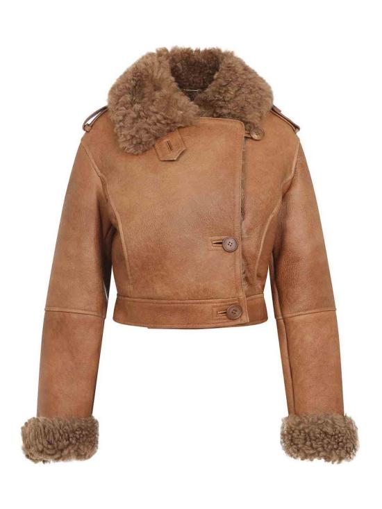  끌로에 가죽 자켓 CH25ACV3620226O Brown