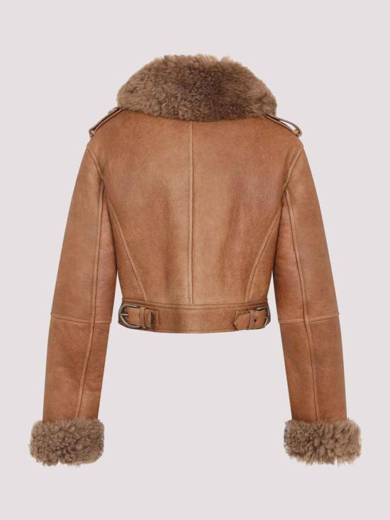  끌로에 가죽 자켓 CH25ACV3620226O Brown - CHLOE