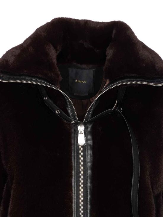 25FW 핑코 자켓 106013A1ZMM28 Brown - PINKO