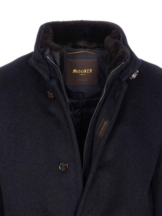 26FW 무레르 본드 FUR CS 싱글 브레스티드 구스 다운 자켓 BONDFURCSU0498 Blue - MOORER