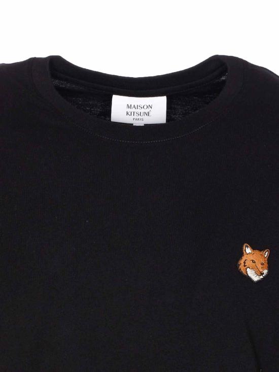 26SS 메종키츠네 폭스 헤드 레귤러 티셔츠 PM00107KJ7026P199 Black - MAISON KITSUNE