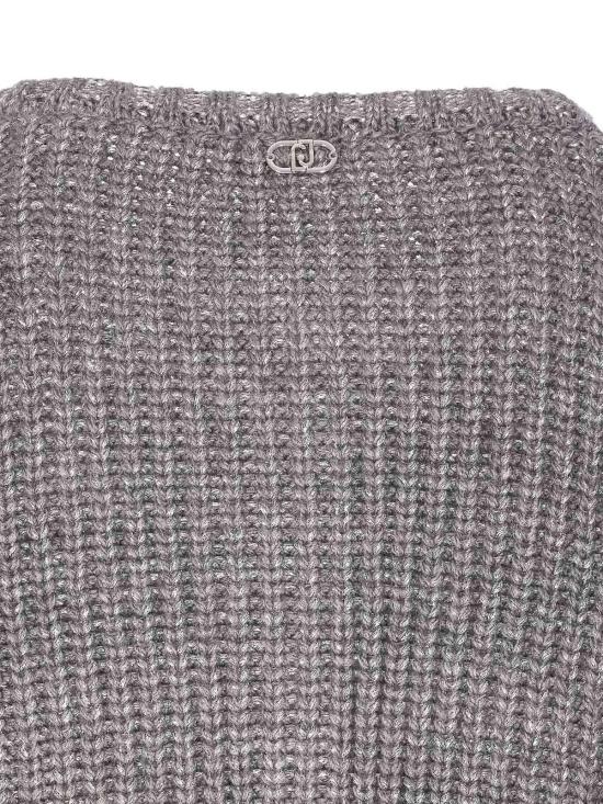 25FW 리우조 가디건 MF5235MA88A04893 Grey - LIU JO