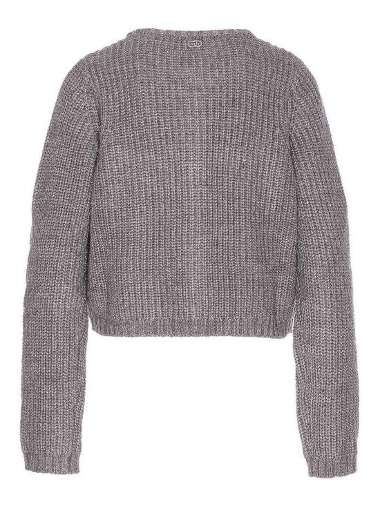 25FW 리우조 가디건 MF5235MA88A04893 Grey - LIU JO