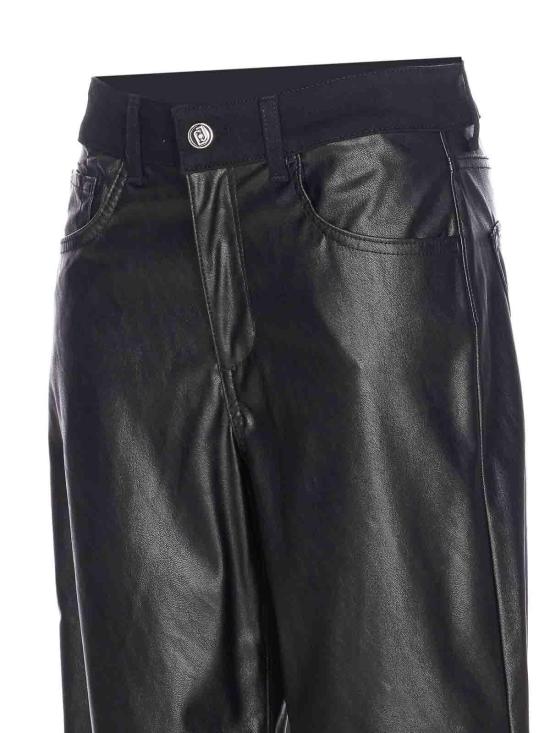 26FW 리우조 스트레이트 팬츠 UF5202E074722222 Black - LIU JO