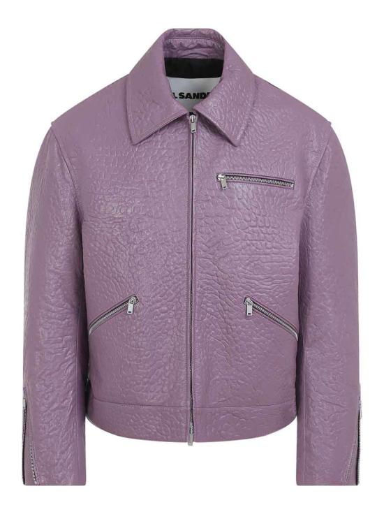  질샌더 가죽 자켓 J21SW0108J07223529 Light Purple