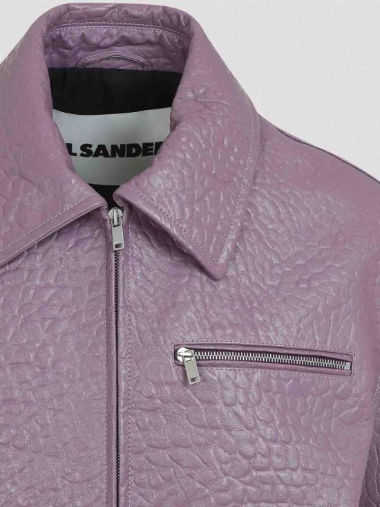  질샌더 가죽 자켓 J21SW0108J07223529 Light Purple - JIL SANDER
