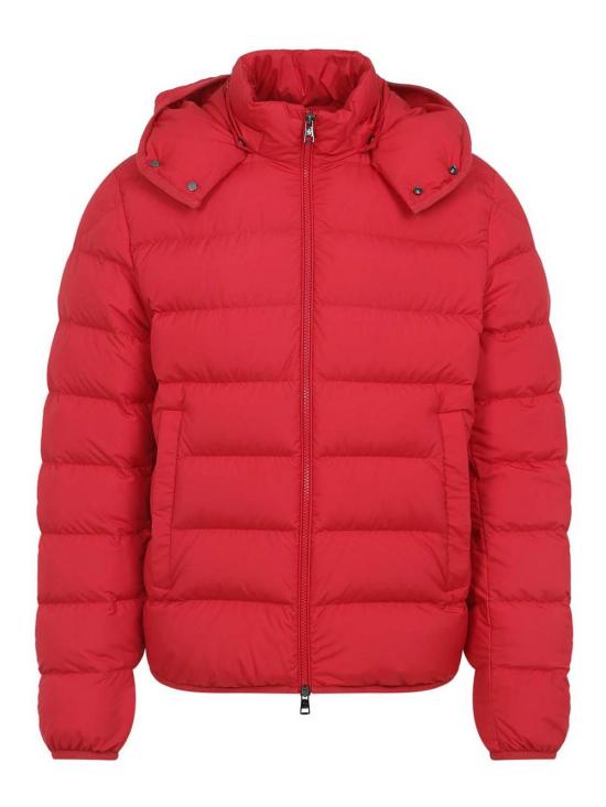25FW 몽클레어 몬트브로크 후드 쇼트 다운 자켓 K20911A00224597YW457 Red