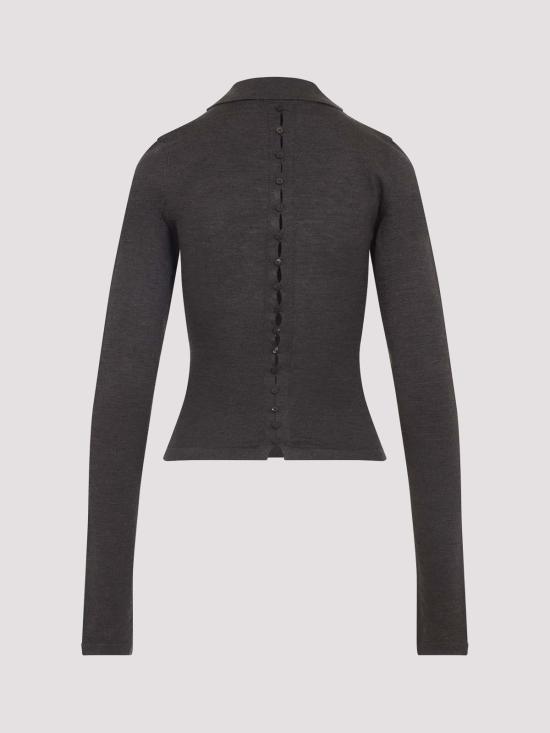  자크뮈스 폴로 티셔츠 POW00806AK00145880 Dark Brown - JACQUEMUS