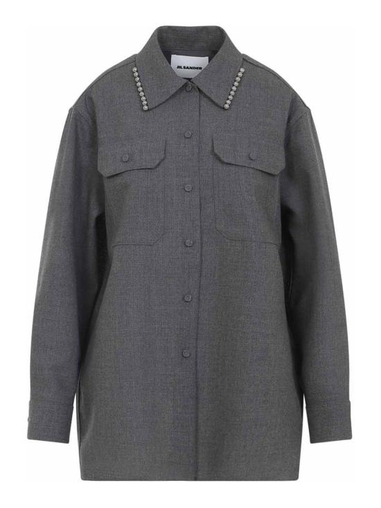  질샌더 셔츠 J03DL0210J41557030 Grey