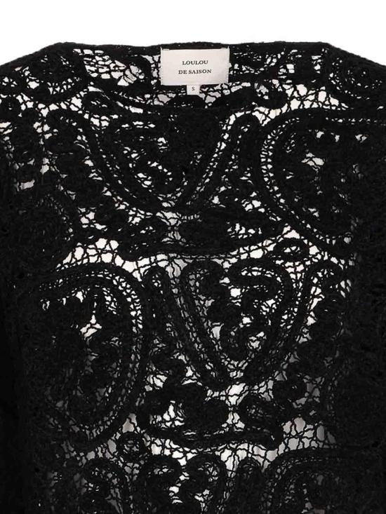 25FW 루루 스튜디오 긴팔 티셔츠 AROLDBLACK Black - LOULOU STUDIO