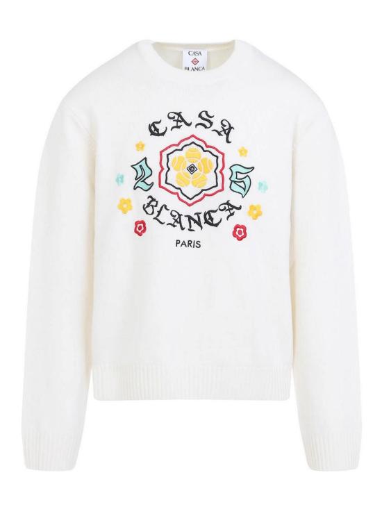  카사블랑카 스웨터 MAW25KW110501BOSOZUKU White