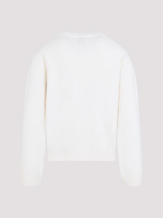  카사블랑카 스웨터 MAW25KW110501BOSOZUKU White - CASABLANCA