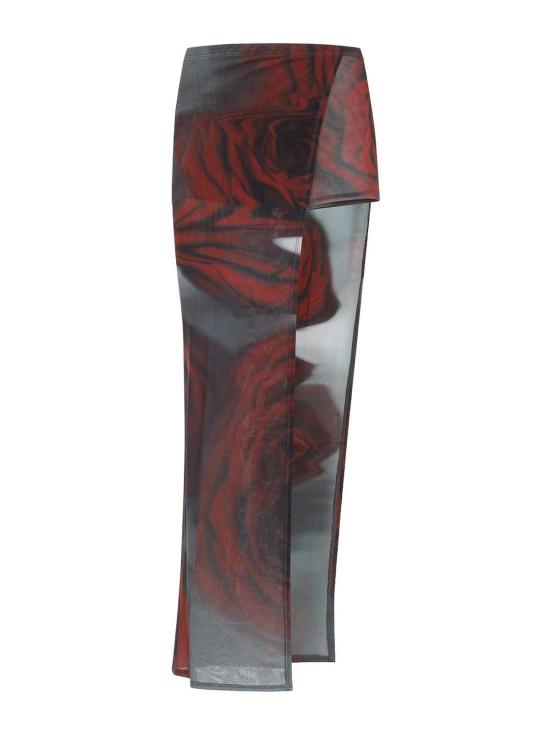 25FW 장 폴 고티에 미디 스커트 2504WSK016M011P010230010230 Grey