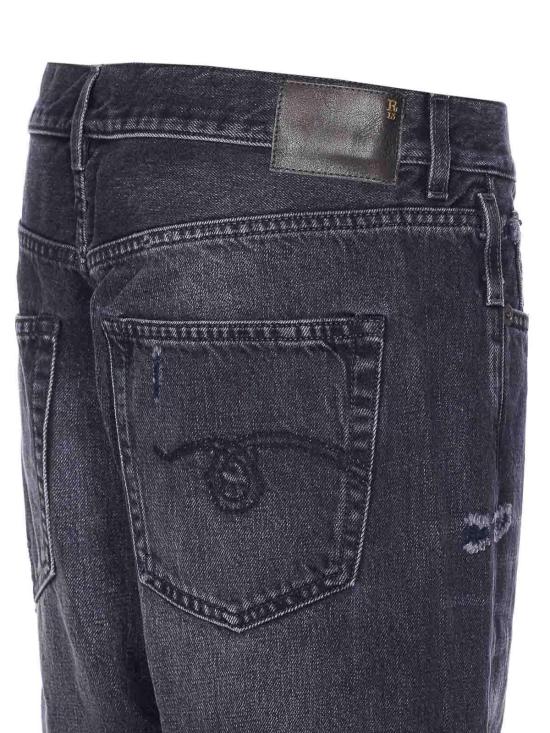  알13 KELLY 캘리 크로스오버 데님 팬츠 R13W2048394 Black - R13