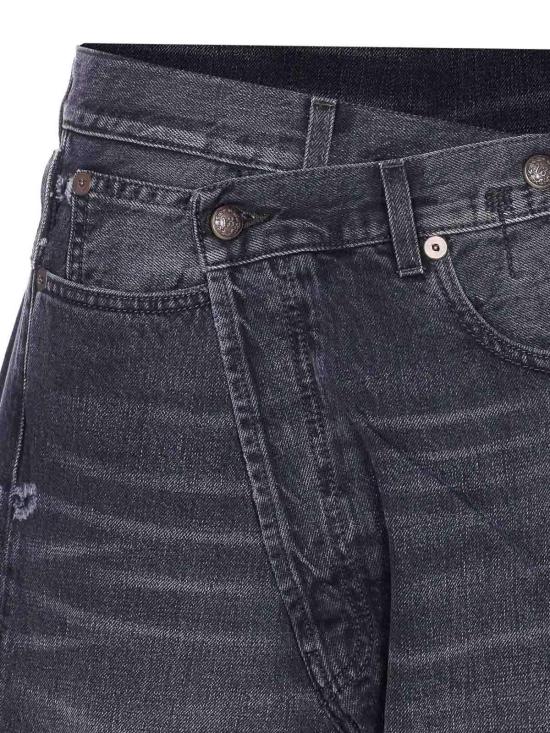  알13 KELLY 캘리 크로스오버 데님 팬츠 R13W2048394 Black - R13