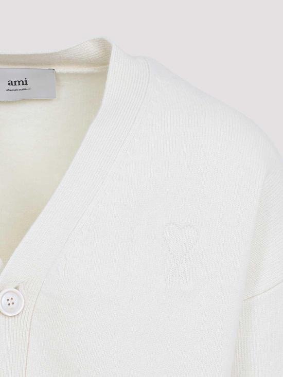  아미 가디건 HKC371KN0071185 White - AMI
