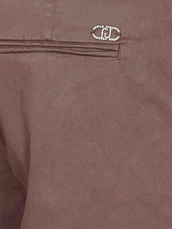 26FW 리우조 스트레이트 팬츠 MF5306T819190915 Brown - LIU JO