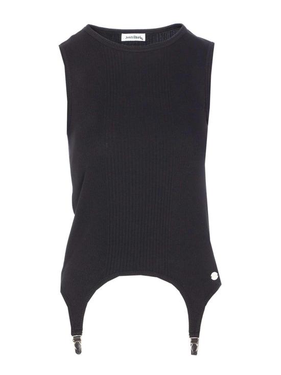 25FW 장 폴 고티에 민소매 티셔츠 TO387J01400 Black