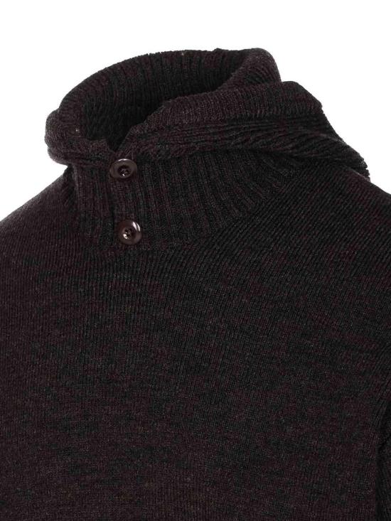  르메르 버튼 후드 스웨터  TO1475LK1028BR507 Brown - LEMAIRE