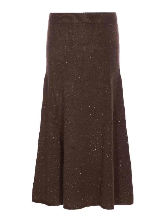 25FW 리우조 미디 스커트 MF5295MA27RA4367 Brown - LIU JO