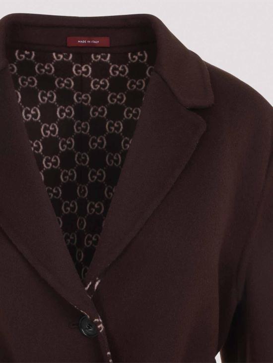 26SS 구찌 리버서블 롱 울 코트 823839Z7ASL2016 Brown - GUCCI