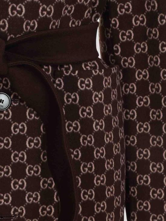 26SS 구찌 리버서블 롱 울 코트 823839Z7ASL2016 Brown - GUCCI