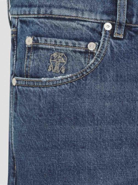 25FW 브루넬로 쿠치넬리 스트레이트 팬츠 M241PO1090C9013 Medium Wash - BRUNELLO CUCINELLI