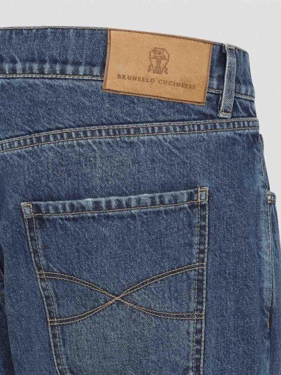 25FW 브루넬로 쿠치넬리 스트레이트 팬츠 M241PO1090C9013 Medium Wash - BRUNELLO CUCINELLI
