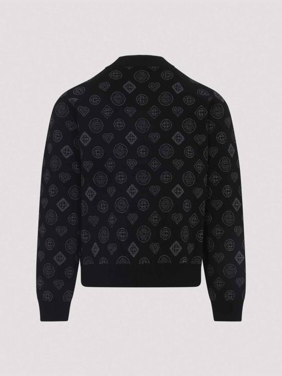  카사블랑카 봄버 자켓 MAW25KW112401BLACK Black - CASABLANCA