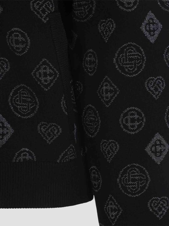  카사블랑카 봄버 자켓 MAW25KW112401BLACK Black - CASABLANCA