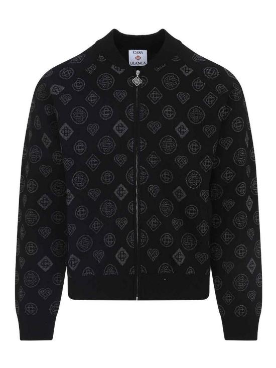  카사블랑카 봄버 자켓 MAW25KW112401BLACK Black