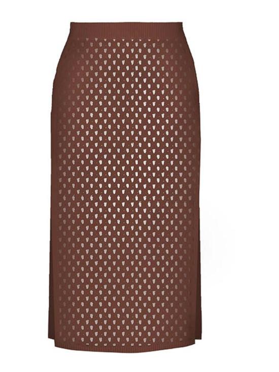 25SS 세인트바쓰 미디 스커트 DRL000100361H18 Brown