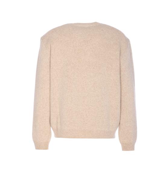 25FW 메종키츠네 폭스 헤드 밀라노 램스울 스웨터 PM00817KT1180 0335 Beige - MAISON KITSUNE