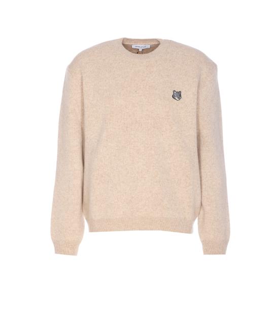 25FW 메종키츠네 폭스 헤드 밀라노 램스울 스웨터 PM00817KT1180 0335 Beige