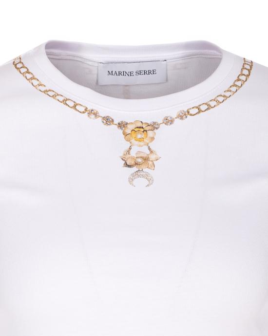 25FW 마린세르 반팔 티셔츠 WTT012A CJER0092WH10 White - MARINE SERRE