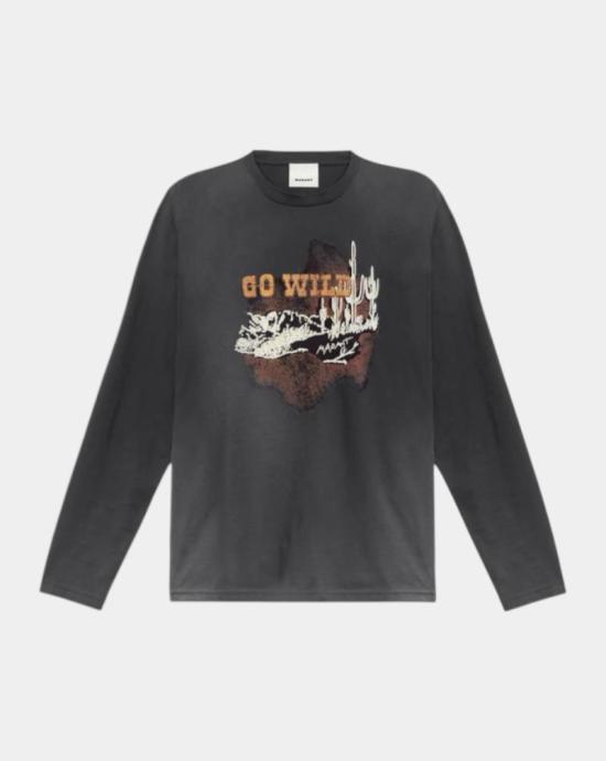 25FW 이자벨마랑 긴팔 티셔츠 TS0262HBC3N04H01BK BLACK DOM