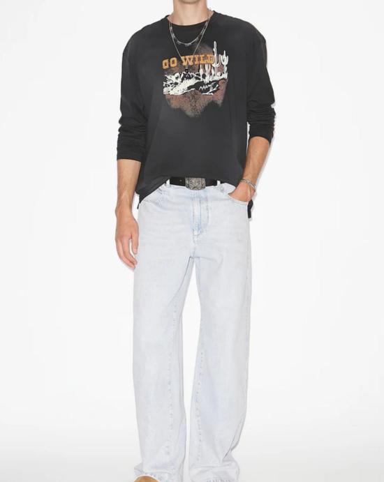 25FW 이자벨마랑 긴팔 티셔츠 TS0262HBC3N04H01BK BLACK DOM - ISABEL MARANT