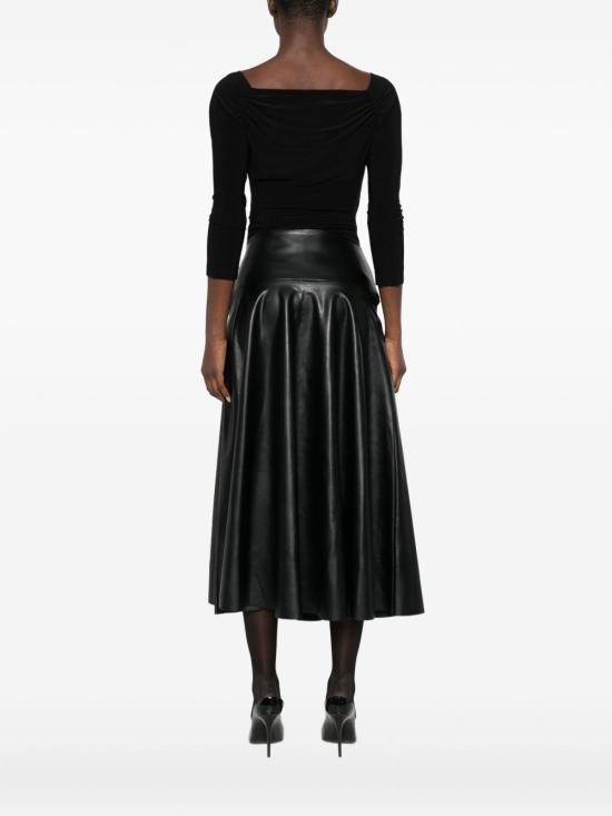 25FW 노마카말리 바디수트 티셔츠 KK325BPLR19001 BLACK Black - NORMA KAMALI