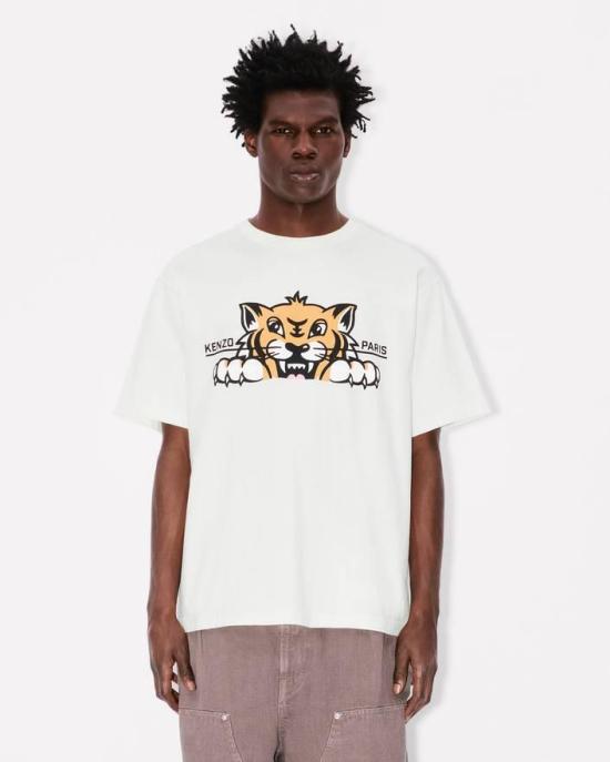 25FW 겐조 반팔 티셔츠 FF65TS4514SG 02 Beige - KENZO