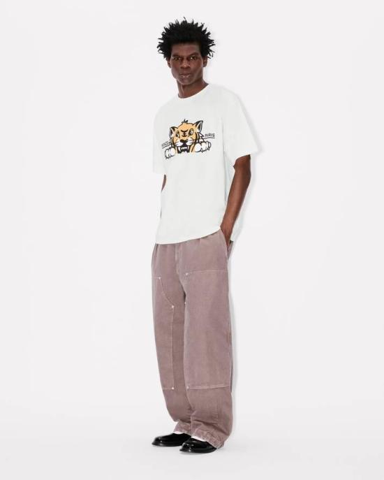 25FW 겐조 반팔 티셔츠 FF65TS4514SG 02 Beige - KENZO